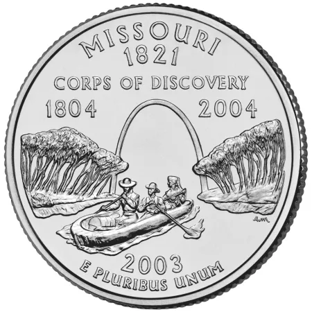2003 P & D Missouri State Quarters GEM BU In Unopened Mint Set Cello Packs