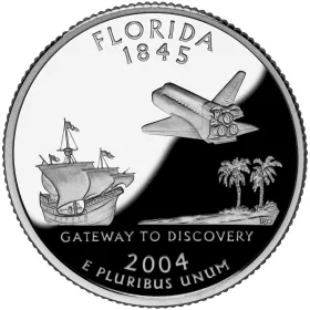 2004-S Florida Silver Proof State Quarter 2004-S Florida Silver Proof State Quarter