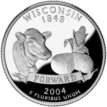 2004-S Wisconsin Silver Proof State Quarter