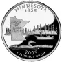 2005-S Minnesota Silver Proof State Quarter