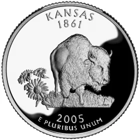 2005-S Kansas Proof State Quarter 2005-S Kansas Proof State Quarter