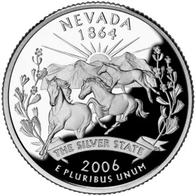 2006-S Nevada Silver Proof State Quarter 2006-S Nevada Silver Proof State Quarter