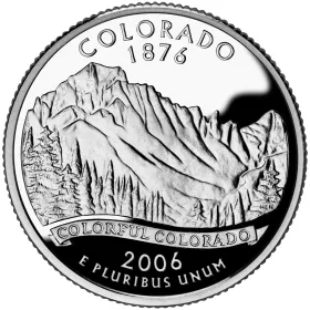 2006-S Colorado Silver Proof State Quarter 2006-S Colorado Silver Proof State Quarter