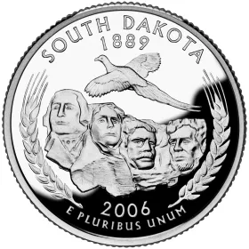 2006-S South Dakota Silver Proof State Quarter 2006-S South Dakota Silver Proof State Quarter