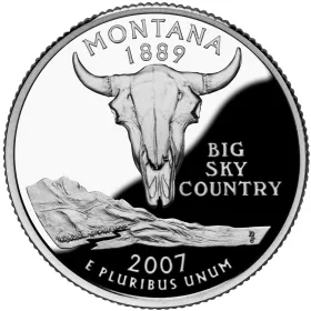 2007-S Montana Silver Proof State Quarter 2007-S Montana Silver Proof State Quarter