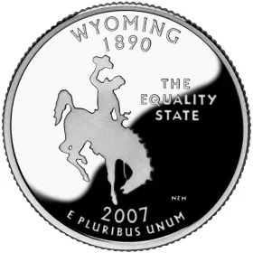 2007-S Wyoming Proof State Quarter 2007-S Wyoming Proof State Quarter