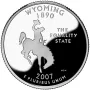 2007-S Wyoming Proof State Quarter