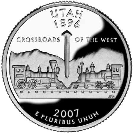 2007-S Utah Silver Proof State Quarter