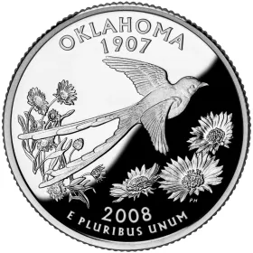 2008-S Oklahoma Proof State Quarter 2008-S Oklahoma Proof State Quarter