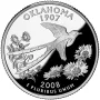 2008-S Oklahoma Silver Proof State Quarter