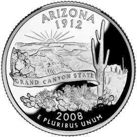 2008-S Arizona Proof State Quarter 2008-S Arizona Proof State Quarter