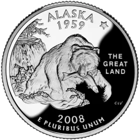 2008-S Alaska Proof State Quarter 2008-S Alaska Proof State Quarter