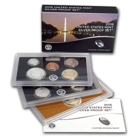 2016 S,W United States Mint Limited Edition 90% Silver Proof Set Coin Collection 