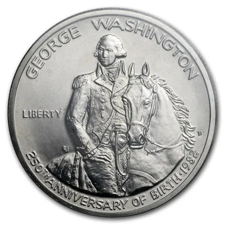 1982-D Washington Silver Half Dollar Uncirculated in US Mint Box/COA #PA008 