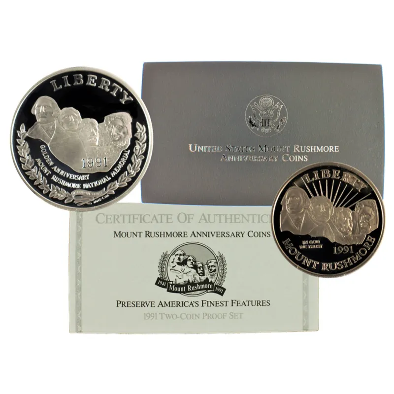 1991 D BU USO Silver Dollar Commemorative Coin w/ Box & COA UNCIRCULATED US Mint 