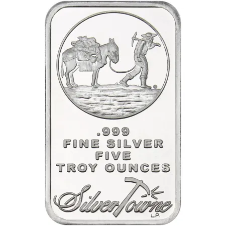 SilverTowne Trademark 5 oz .999 Silver Bar
