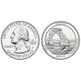 2014-D Arches National Parks Quarter 2014-D Arches America The Beautiful Quarters National Park Quarters