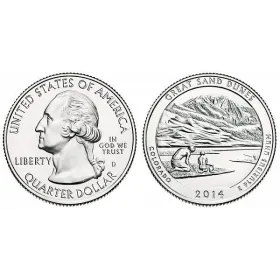 2014-D Great Sand Dunes National Parks Quarter 2014-D Great Sand Dunes America The Beautiful Quarters National Park Quarters