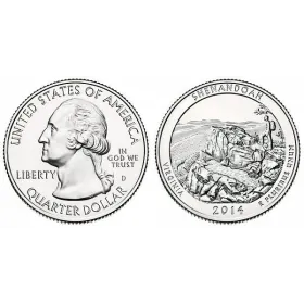 2014-D Shenandoah National Parks Quarter 2014-D Shenandoah America The Beautiful Quarters National Park Quarters