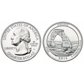 2014-P Arches National Parks Quarter 2014-P Arches America The Beautiful Quarters National Park Quarters