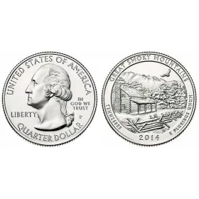 2014-P Great Smoky Mountains National Parks Quarter 2014-P Great Smoky Mountains America The Beautiful Quarters National Park Quarters