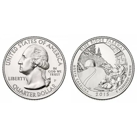 2015-P Blue Ridge Parkway America The Beautiful Quarters National Park Quarters