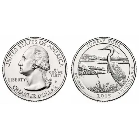 2015-P Bombay Hook National Wildlife Refuge Quarter 2015-P Bombay Hook America The Beautiful Quarters National Park Quarters
