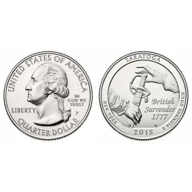 2015-P Saratoga National Historical Park Quarter 2015-P Saratoga America The Beautiful Quarters National Park Quarters