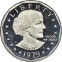 1979-S Susan B. Anthony Dollar Filled "S" Proof Type 1