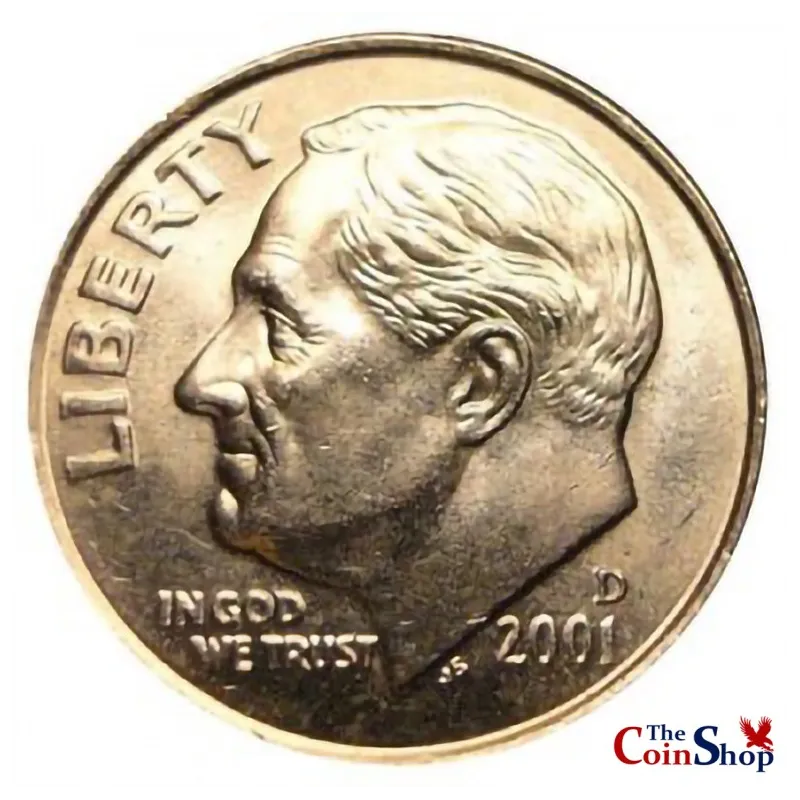 2001D Roosevelt Dime Premium Collectible Roosevelt Dimes The Coin