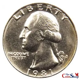 1981-P Washington Quarter