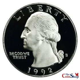 1992-S Proof Washington Quarter 1992-S Proof Washington Quarter