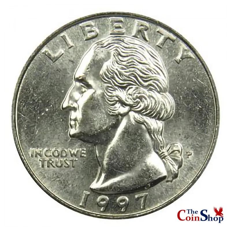 1997 Washington Quarter Coin Set 1-D & 1-P Brilliant Uncirculated Mint Set Coins 