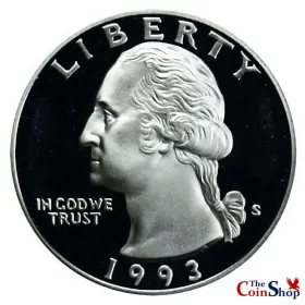 1993-S Silver Washington Quarter