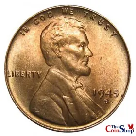 1945-S Lincoln Wheat Cent