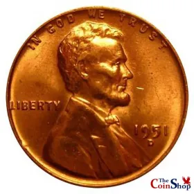 1951-D Lincoln Wheat Cent
