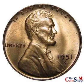 1951-S Lincoln Cent
