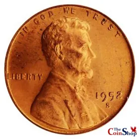 1952-S Lincoln Wheat Cent