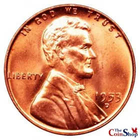1953-D Lincoln Wheat  Cent