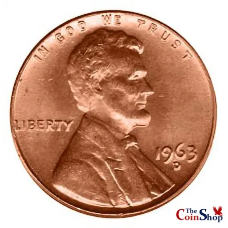 1963-D Lincoln Cent | $1.25 | Premium Wholesale Collectible Lincoln Memorial Cents  | The Coin Shop
