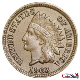 1863 Indian Head Cent | Premium Wholesale Collectible Indian Head Cents  | The Coin Shop