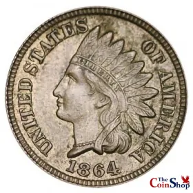 1864 Copper-Nickel Indian Head Cent | Premium Wholesale Collectible Indian Head Cents  | The Coin Shop
