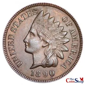 1890 Indian Head Cent | Premium Wholesale Collectible Indian Head Cents  | The Coin Shop
