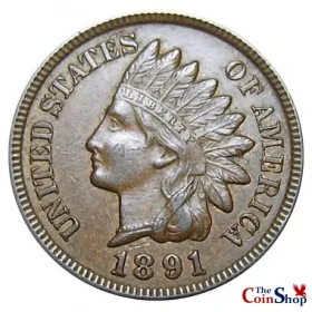 1891 Indian Head Cent | Premium Wholesale Collectible Indian Head Cents  | The Coin Shop
