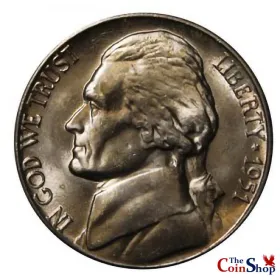 1951-D Jefferson Nickel