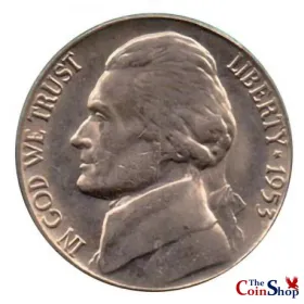 1953-P Jefferson Nickel