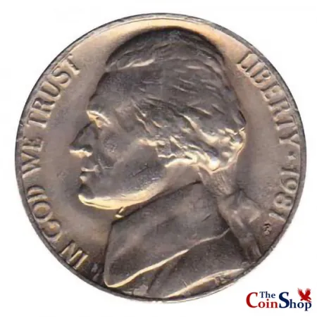 1981 P Jefferson Nickel