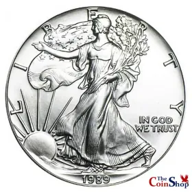 1989 American Silver Eagle UNC | Premium Wholesale Collectible American Silver Eagles UNC | The Coin Shop