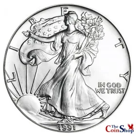 1991 American Silver Eagle UNC | Premium Wholesale Collectible American Silver Eagles UNC | The Coin Shop