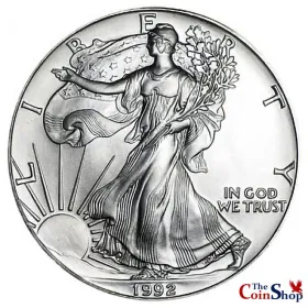 1992 American Silver Eagle UNC | Premium Wholesale Collectible American Silver Eagles UNC | The Coin Shop